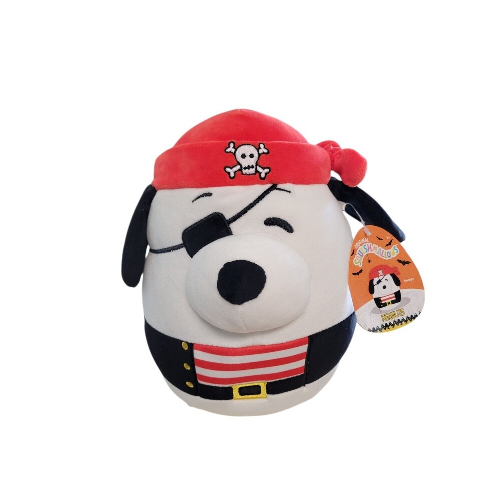 Squishmallows Peanuts Snoopy Pirate  2025 10 inch Plush NEW with Tag Halloween